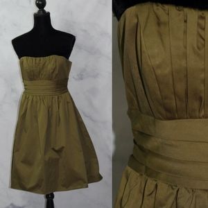 David Bridal Green Strapless Gown Dress (4)